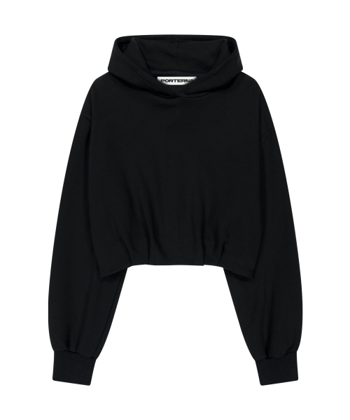 PORTERNA(ポルテナ)の「TUCK BALLOON SWEAT HOODIE-BLACK(パーカー・レディース・その他・SMALL)」の8枚目の写真