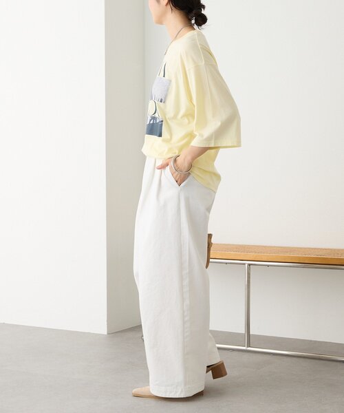 RIVE DROITE（リヴドロワ）の「予約【A・MONN(アモン)】spice Tee（Tシャツ/カットソー・レディース・イエロー/オフホワイト・FREE）」の14枚目の写真