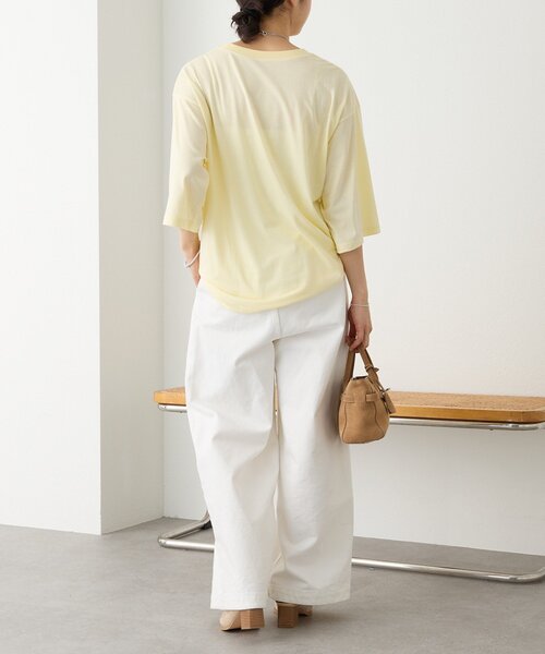 RIVE DROITE（リヴドロワ）の「予約【A・MONN(アモン)】spice Tee（Tシャツ/カットソー・レディース・イエロー/オフホワイト・FREE）」の15枚目の写真