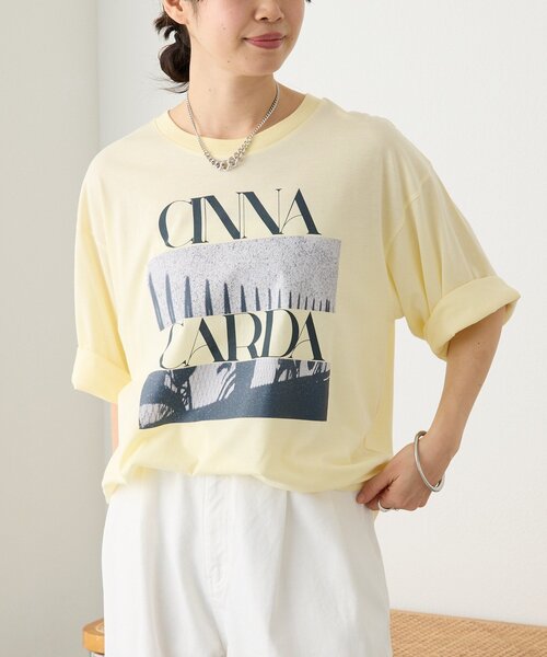 RIVE DROITE（リヴドロワ）の「予約【A・MONN(アモン)】spice Tee（Tシャツ/カットソー・レディース・イエロー/オフホワイト・FREE）」の16枚目の写真