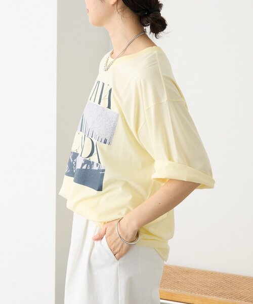 RIVE DROITE（リヴドロワ）の「予約【A・MONN(アモン)】spice Tee（Tシャツ/カットソー・レディース・イエロー/オフホワイト・FREE）」の17枚目の写真