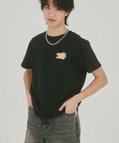 SPINNS（スピンズ）の「スパイダーバックプリント半袖Tシャツ/サガラ刺繍ロゴ/ワンポイント（Tシャツ/カットソー・メンズ・ホワイト/ブラック/ピンク/ウッドランド・ONESIZE）」の14枚目の写真