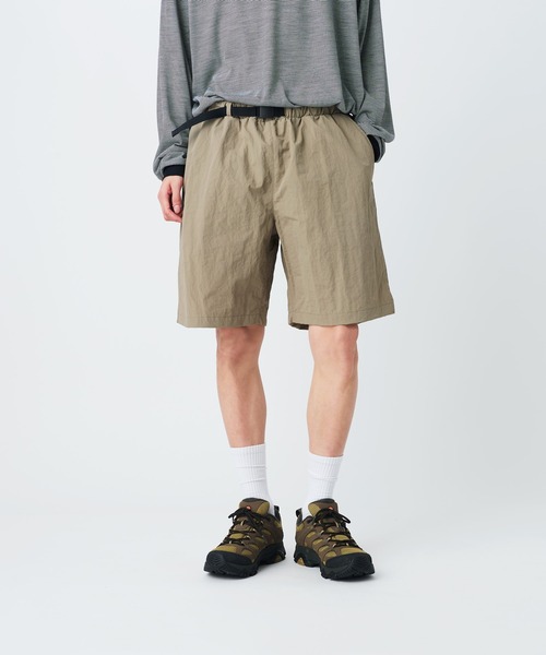 Snow Peak（スノーピーク）の「Snow Peak / Nylon Washer Shorts  ナイロンワッシャーショーツ（その他パンツ・メンズ・ブラック/グレイッシュベージュ/チャコール・M/L）」の3枚目の写真