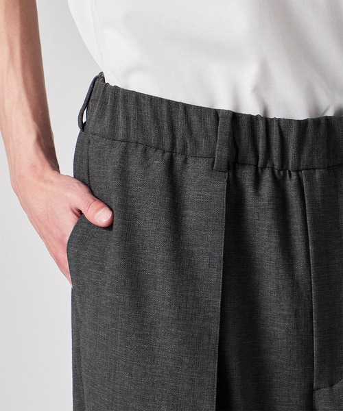 PS Paul Smith（ピーエスポールスミス）の「RIRANCHA（R） タックワイドパンツ / 162754 EXTR01（その他パンツ・メンズ・カーキブラウン/ダークグレー・MEDIUM/SMALL）」の12枚目の写真
