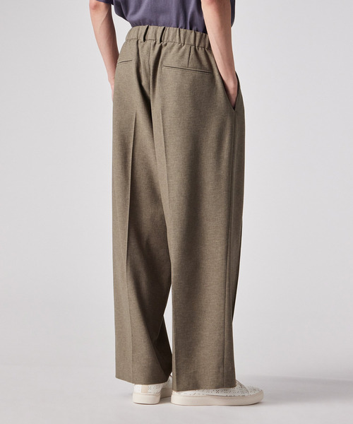 PS Paul Smith（ピーエスポールスミス）の「RIRANCHA（R） タックワイドパンツ / 162754 EXTR01（その他パンツ・メンズ・カーキブラウン/ダークグレー・MEDIUM/SMALL）」の14枚目の写真