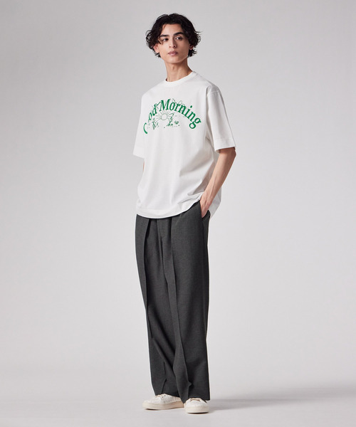 PS Paul Smith（ピーエスポールスミス）の「RIRANCHA（R） タックワイドパンツ / 162754 EXTR01（その他パンツ・メンズ・カーキブラウン/ダークグレー・MEDIUM/SMALL）」の21枚目の写真