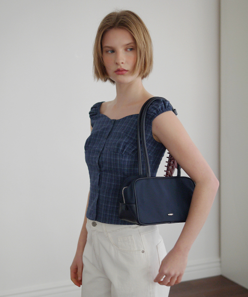 AFTERHOURS（アフターアワーズ）の「SQUARE TOTE BAG (NAVY)（トートバッグ・レディース・その他・FREE）」の2枚目の写真