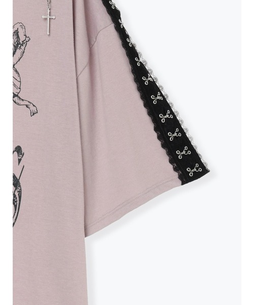 NOEMIE（ノエミー）の「病みうさレースホック肩ジップTシャツ（Tシャツ/カットソー・レディース・ブラック/ピンク・M）」の14枚目の写真