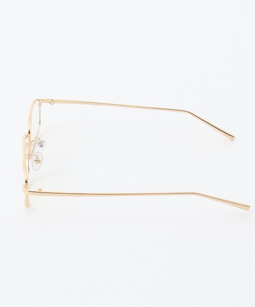 NOLLEY’S(ノーリーズ)の「【MAQWEL/マクウェル】スリムメタルグラス(メガネ・レディース・ゴールド・FREE)」の3枚目の写真