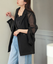 Noble | 《追加・新色》スリットスリーブシアージャケット(テーラードジャケット)