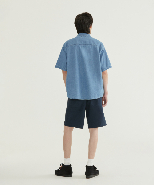 COVERNAT(カバーナット)の「ワークデニムハーフシャツブラック(シャツ/ブラウス・レディース・その他・X-SMALL/SMALL/MEDIUM/LARGE/X-LARGE/XX-LARGE)」の5枚目の写真