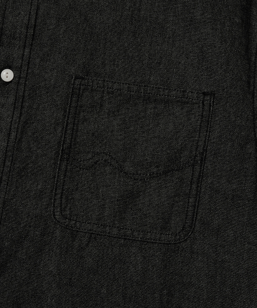 COVERNAT(カバーナット)の「ワークデニムハーフシャツブラック(シャツ/ブラウス・レディース・その他・X-SMALL/SMALL/MEDIUM/LARGE/X-LARGE/XX-LARGE)」の7枚目の写真
