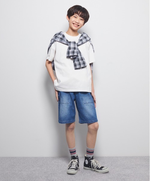 MPS(エムピーエス)の「【MPS】デニムショートパンツ (キッズ / カジュアル / 着回し力 / こなれ感 / 楽ちん)(デニムパンツ・キッズ・ライトインディゴブルー/ダークインディゴブルー/ダークグレー・110/120/130/140/150/160)」の21枚目の写真