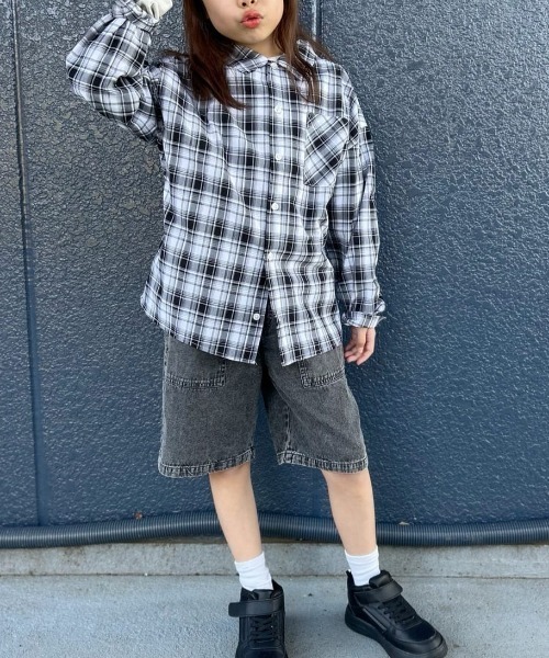 MPS(エムピーエス)の「【MPS】デニムショートパンツ (キッズ / カジュアル / 着回し力 / こなれ感 / 楽ちん)(デニムパンツ・キッズ・ライトインディゴブルー/ダークインディゴブルー/ダークグレー・110/120/130/140/150/160)」の5枚目の写真