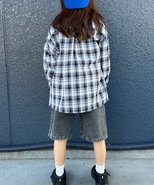MPS(エムピーエス)の「【MPS】デニムショートパンツ (キッズ / カジュアル / 着回し力 / こなれ感 / 楽ちん)(デニムパンツ・キッズ・ライトインディゴブルー/ダークインディゴブルー/ダークグレー・110/120/130/140/150/160)」の7枚目の写真