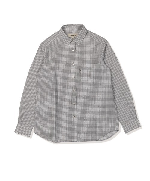 Foxfire（フォックスファイヤー）の「ＴＳパナマサッカーシャツ（シャツ/ブラウス・レディース・ライトグレー・L/M/S）」の2枚目の写真