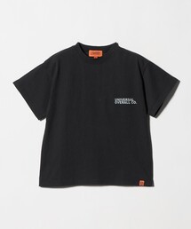 UNIVERSAL OVERALL（ユニバーサルオーバーオール）の「【別注】＜UNIVERSAL OVERALL＞ロゴ Tシャツ / キッズ  100cm-130cm（Tシャツ/カットソー）」