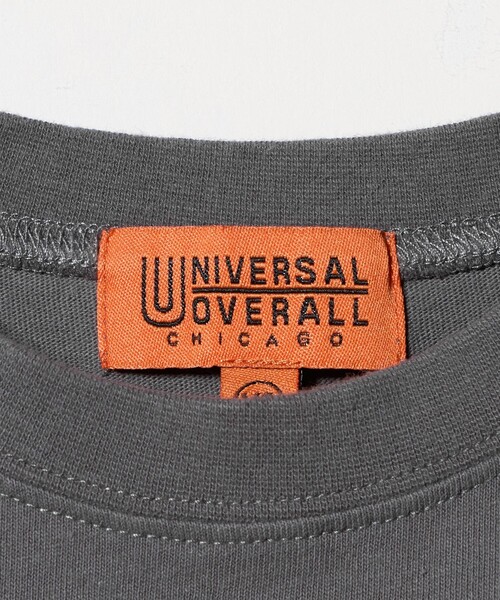 UNIVERSAL OVERALL(ユニバーサルオーバーオール)の「【別注】<UNIVERSAL OVERALL>ロゴ Tシャツ / キッズ 100cm-130cm(Tシャツ/カットソー・キッズ・グレー系/ブラック・S(120-130cm)/XS(100-110cm))」の13枚目の写真