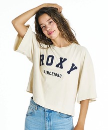 ROXY/ロキシー 半袖 Tシャツ ロゴ アップリケ カットオフ SUNVIBES RST262033