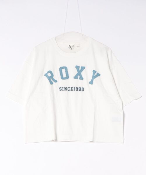 ROXY(ロキシー)の「ROXY/ロキシー 半袖 Tシャツ ロゴ アップリケ カットオフ SUNVIBES RST262033(Tシャツ/カットソー・レディース・ベージュ/ネイビー/ホワイト・L/M)」の16枚目の写真