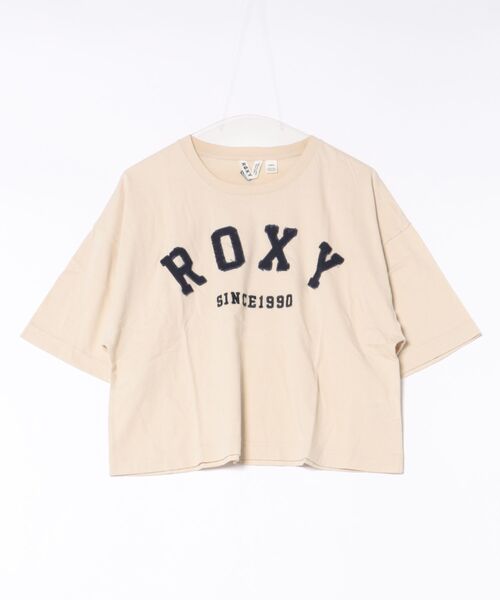 ROXY(ロキシー)の「ROXY/ロキシー 半袖 Tシャツ ロゴ アップリケ カットオフ SUNVIBES RST262033(Tシャツ/カットソー・レディース・ベージュ/ネイビー/ホワイト・L/M)」の17枚目の写真