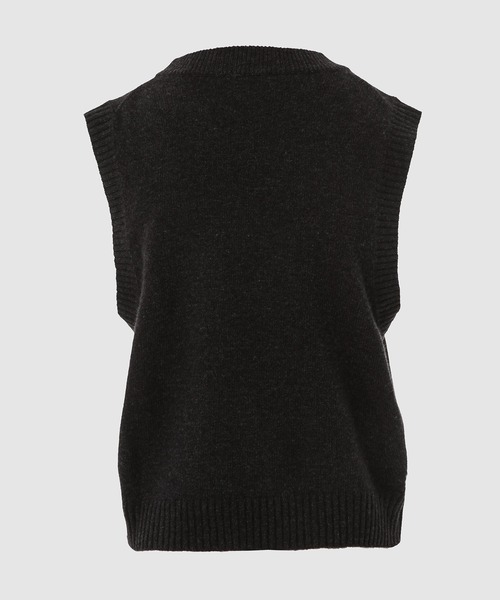 GANNI（ガニー）の「Graphic Wool Vest（ベスト・レディース・ブラック系その他・S/XS/M）」の2枚目の写真