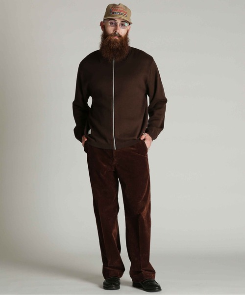 Schott(ショット)の「Schott/ショット/ZIP CARDIGAN/ジップ カーディガン(カーディガン/ボレロ・メンズ・ブラウン/チャコール・L/XL/M)」の7枚目の写真