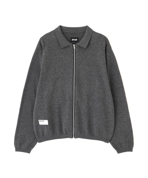 Schott(ショット)の「Schott/ショット/ZIP CARDIGAN/ジップ カーディガン(カーディガン/ボレロ・メンズ・ブラウン/チャコール・L/XL/M)」の8枚目の写真