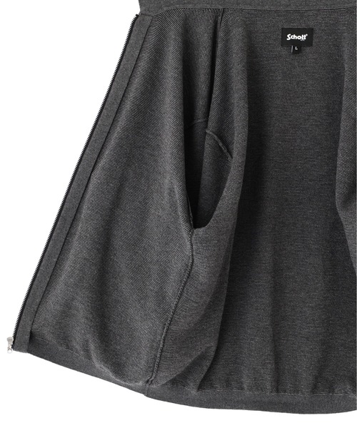 Schott(ショット)の「Schott/ショット/ZIP CARDIGAN/ジップ カーディガン(カーディガン/ボレロ・メンズ・ブラウン/チャコール・L/XL/M)」の13枚目の写真