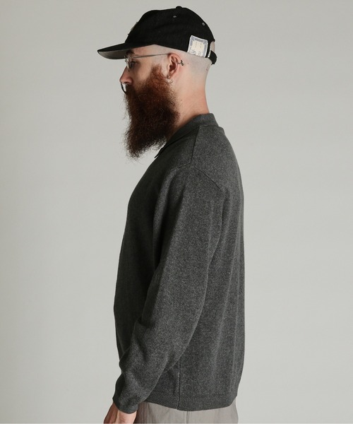Schott(ショット)の「Schott/ショット/ZIP CARDIGAN/ジップ カーディガン(カーディガン/ボレロ・メンズ・ブラウン/チャコール・L/XL/M)」の14枚目の写真