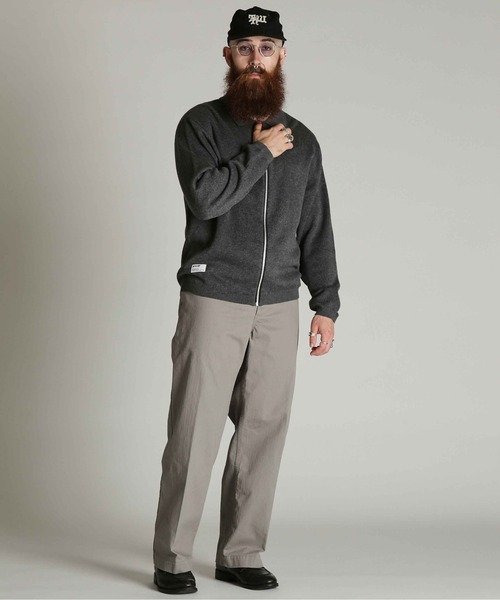 Schott(ショット)の「Schott/ショット/ZIP CARDIGAN/ジップ カーディガン(カーディガン/ボレロ・メンズ・ブラウン/チャコール・L/XL/M)」の6枚目の写真