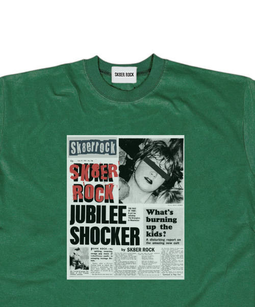 SK8ER ROCK(スケーターロック)の「Burning Youth T-shirt ((green))(Tシャツ/カットソー・レディース・その他・SMALL/MEDIUM/LARGE)」の3枚目の写真