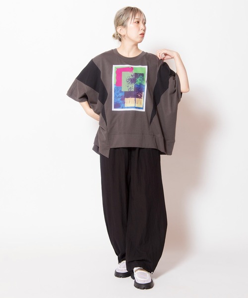 OSMOSIS(オズモーシス)の「ドロストヘムサイドタックパンツ(その他パンツ・レディース・ピンク/ライトグリーン/ブラック・ONE SIZE)」の16枚目の写真