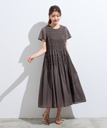 Rose Tiara（ローズティアラ）の「シャーリングマキシ丈ワンピース（ワンピース）」
