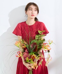 Rose Tiara（ローズティアラ）の「シャーリングマキシ丈ワンピース（ワンピース）」
