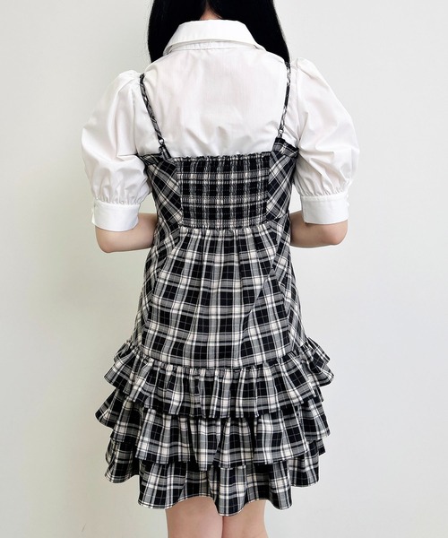 INGNI(イング)の「アソート柄フリルミニキャミワンピース(ワンピース・レディース・ブラック系/ブラック系3/ホワイト系その他3・M)」の15枚目の写真