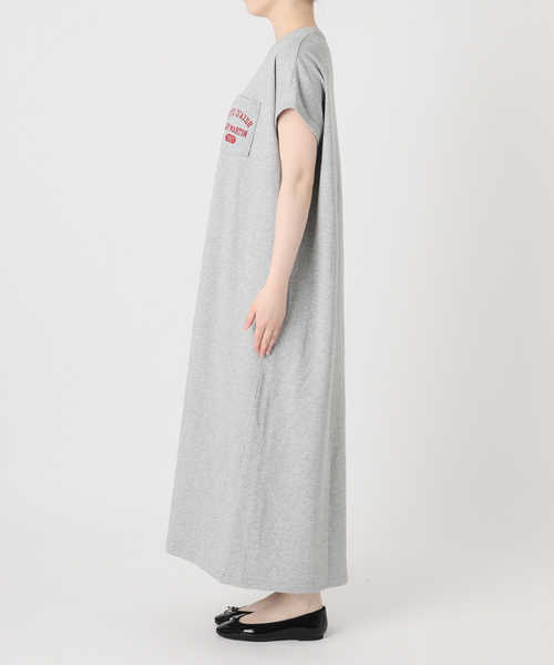 IENA(イエナ)の「BLACK ミニ裏毛ロングワンピース(ワンピース・レディース・ライトグレー・38/36)」の8枚目の写真