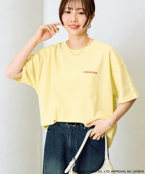 FREAK'S STORE(フリークスストア)の「限定展開 別注/ポムポムプリン バックプリント 半袖 Tシャツ(Tシャツ/カットソー・レディース・ブラウン/イエロー・フリ-)」の11枚目の写真