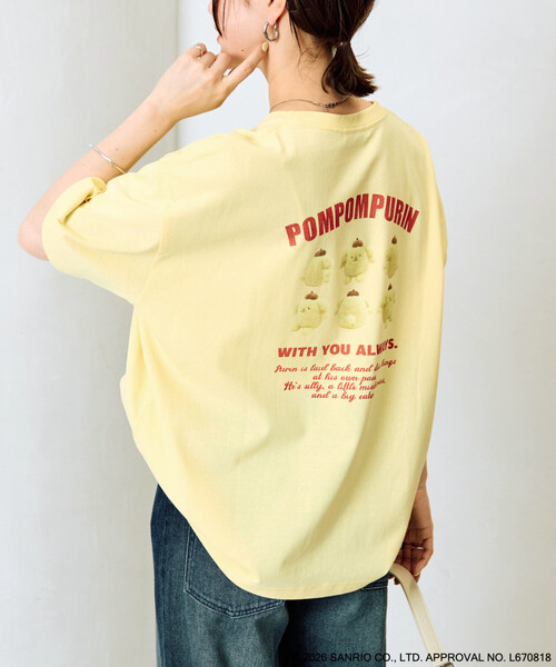 FREAK'S STORE(フリークスストア)の「限定展開 別注/ポムポムプリン バックプリント 半袖 Tシャツ(Tシャツ/カットソー・レディース・ブラウン/イエロー・フリ-)」の12枚目の写真