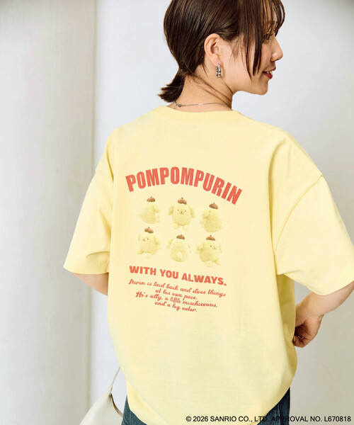 FREAK'S STORE(フリークスストア)の「限定展開 別注/ポムポムプリン バックプリント 半袖 Tシャツ(Tシャツ/カットソー・レディース・ブラウン/イエロー・フリ-)」の13枚目の写真