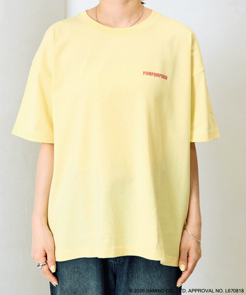 FREAK'S STORE(フリークスストア)の「限定展開 別注/ポムポムプリン バックプリント 半袖 Tシャツ(Tシャツ/カットソー・レディース・ブラウン/イエロー・フリ-)」の15枚目の写真