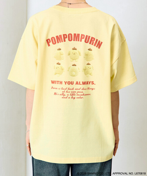 FREAK'S STORE(フリークスストア)の「限定展開 別注/ポムポムプリン バックプリント 半袖 Tシャツ(Tシャツ/カットソー・レディース・ブラウン/イエロー・フリ-)」の17枚目の写真