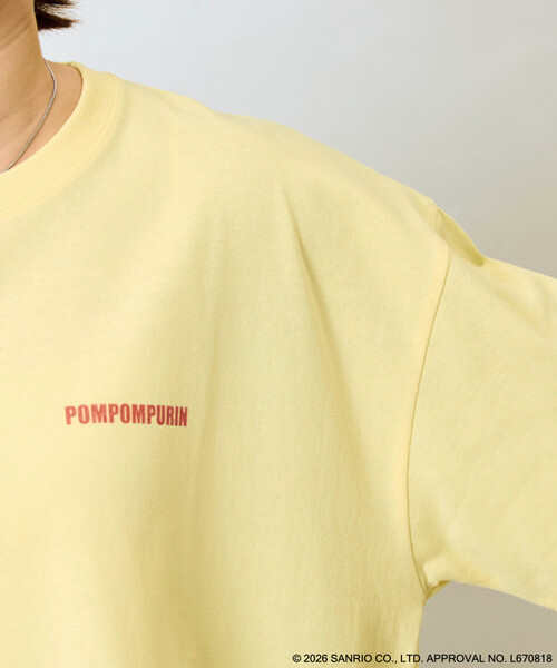 FREAK'S STORE(フリークスストア)の「限定展開 別注/ポムポムプリン バックプリント 半袖 Tシャツ(Tシャツ/カットソー・レディース・ブラウン/イエロー・フリ-)」の19枚目の写真