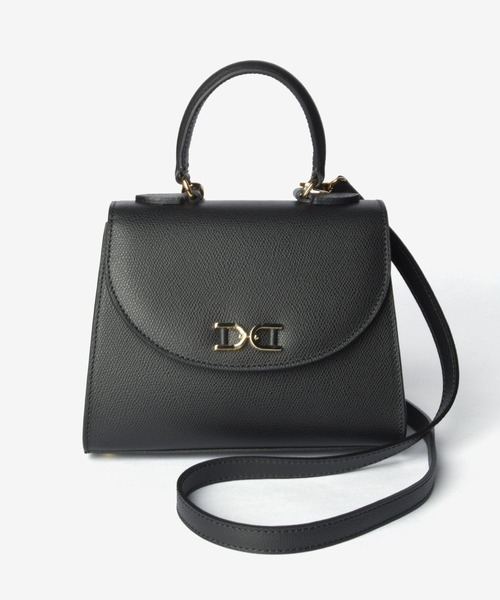 CARBOTTI(カルボッティ)の「CARBOTTI / MARTA MINI カルボッティ マルタミニ レザー ワンハンドル 2WAY ミニバッグ(ショルダーバッグ・レディース・ブラック/タン/グレイッシュベージュ/ベージュ・FREE)」の6枚目の写真