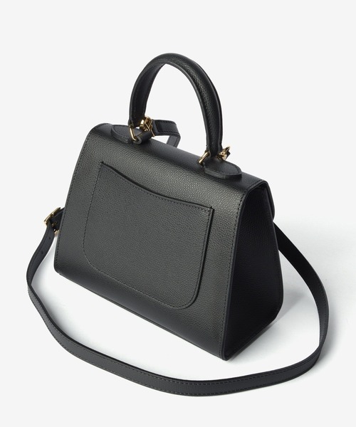 CARBOTTI(カルボッティ)の「CARBOTTI / MARTA MINI カルボッティ マルタミニ レザー ワンハンドル 2WAY ミニバッグ(ショルダーバッグ・レディース・ブラック/タン/グレイッシュベージュ/ベージュ・FREE)」の9枚目の写真