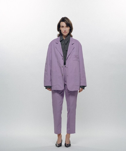KEISUKEYOSHIDA(ケイスケヨシダ)の「Cotton Twill Jacket(テーラードジャケット・レディース・ブラック/グレー/パープル・L/M)」の16枚目の写真
