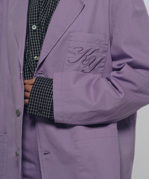 KEISUKEYOSHIDA(ケイスケヨシダ)の「Cotton Twill Jacket(テーラードジャケット・レディース・ブラック/グレー/パープル・L/M)」の19枚目の写真