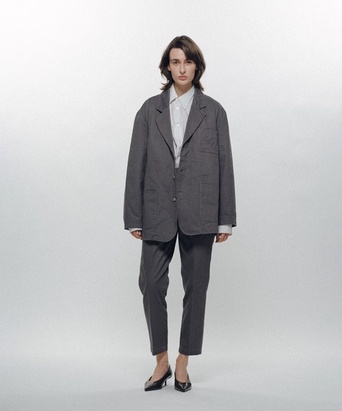KEISUKEYOSHIDA(ケイスケヨシダ)の「Cotton Twill Jacket(テーラードジャケット・レディース・ブラック/グレー/パープル・L/M)」の10枚目の写真