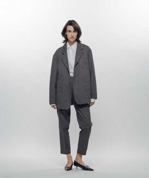 KEISUKEYOSHIDA(ケイスケヨシダ)の「Cotton Twill Jacket(テーラードジャケット・レディース・ブラック/グレー/パープル・L/M)」の13枚目の写真
