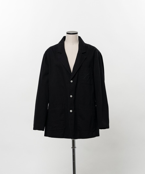 KEISUKEYOSHIDA(ケイスケヨシダ)の「Cotton Twill Jacket(テーラードジャケット・レディース・ブラック/グレー/パープル・L/M)」の8枚目の写真